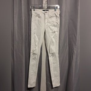 Hollister High Waisted Skinny Jeans- White